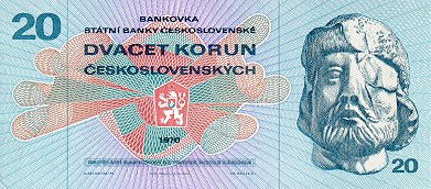 20 Korun   1970 1971   front